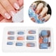 thumbnail image 4 of 24 Uds uñas postizas cubierta completa prensa en puntas de uñas postizas uñas postizas de ataúd para mujeres P131, 4 of 8
