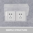 thumbnail image 4 of LEEYNEER 2 Pcs Plug Protector Cover Plug Protection Covers Outlet Weatherproof Enclosure Outdoor Receptacle Cover Wall Receptacle Protector Wall Plug Protector Switch Protection Box Toile, 4 of 6