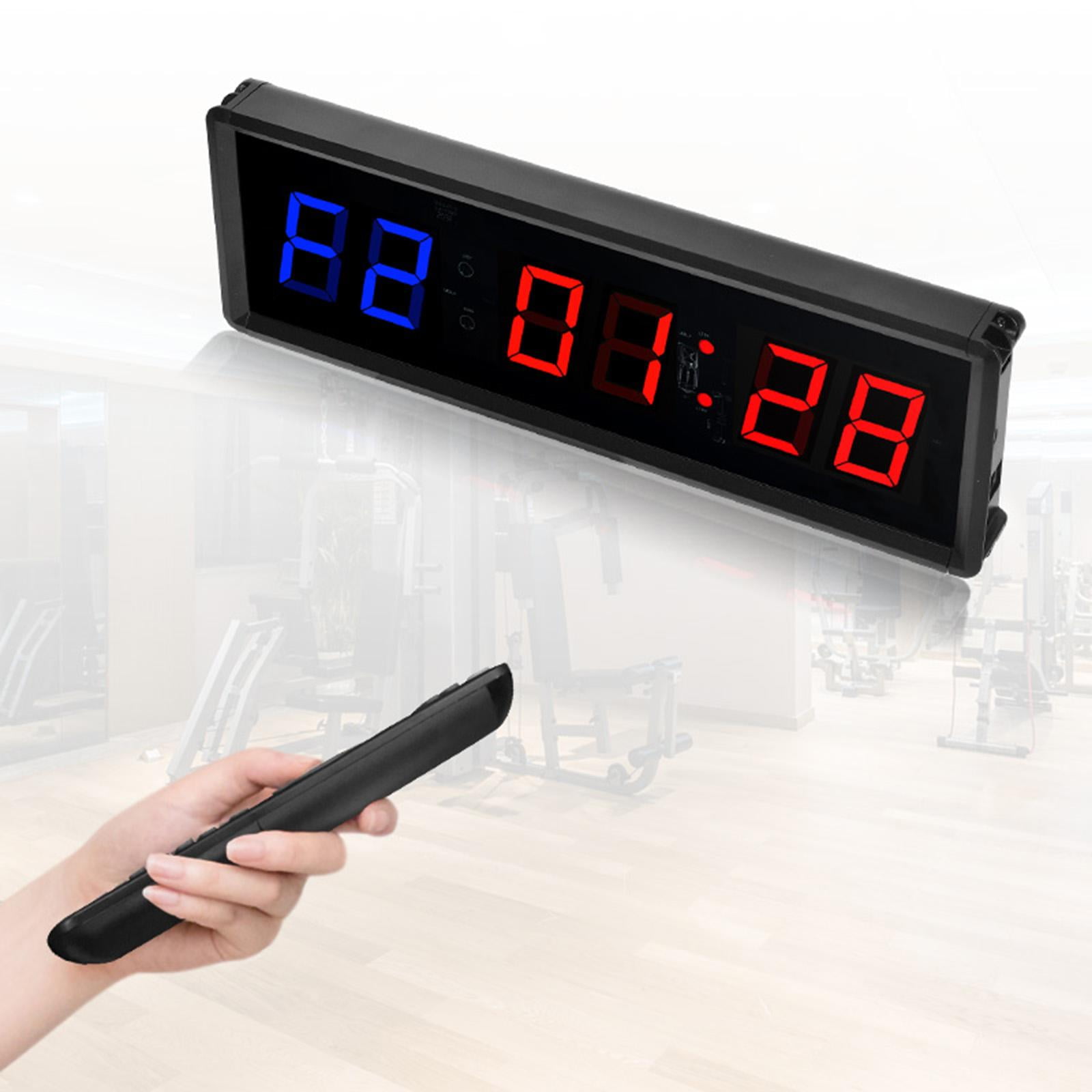 temporizador de gimnasio gimnasio temporizador cronomeo ver temporizador reloj de pared de digital pantalla led enenamiento fitness ciclismo reloj cronomeo reloj DYNWAVEMX temporizador de gimnasio Wal...