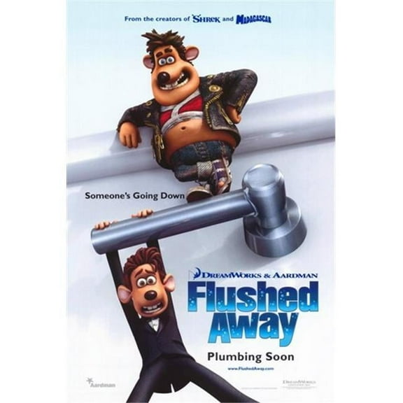 Posterazzi Flushed Away Movie Poster - 11 x 17 in.