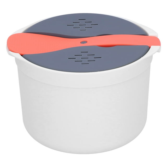 Microwave Rice Cooker, Household Microwave Oven Rice Cooker 2-Layer Rice Steamer Easy-To-Use, High Temperature Steam Pot