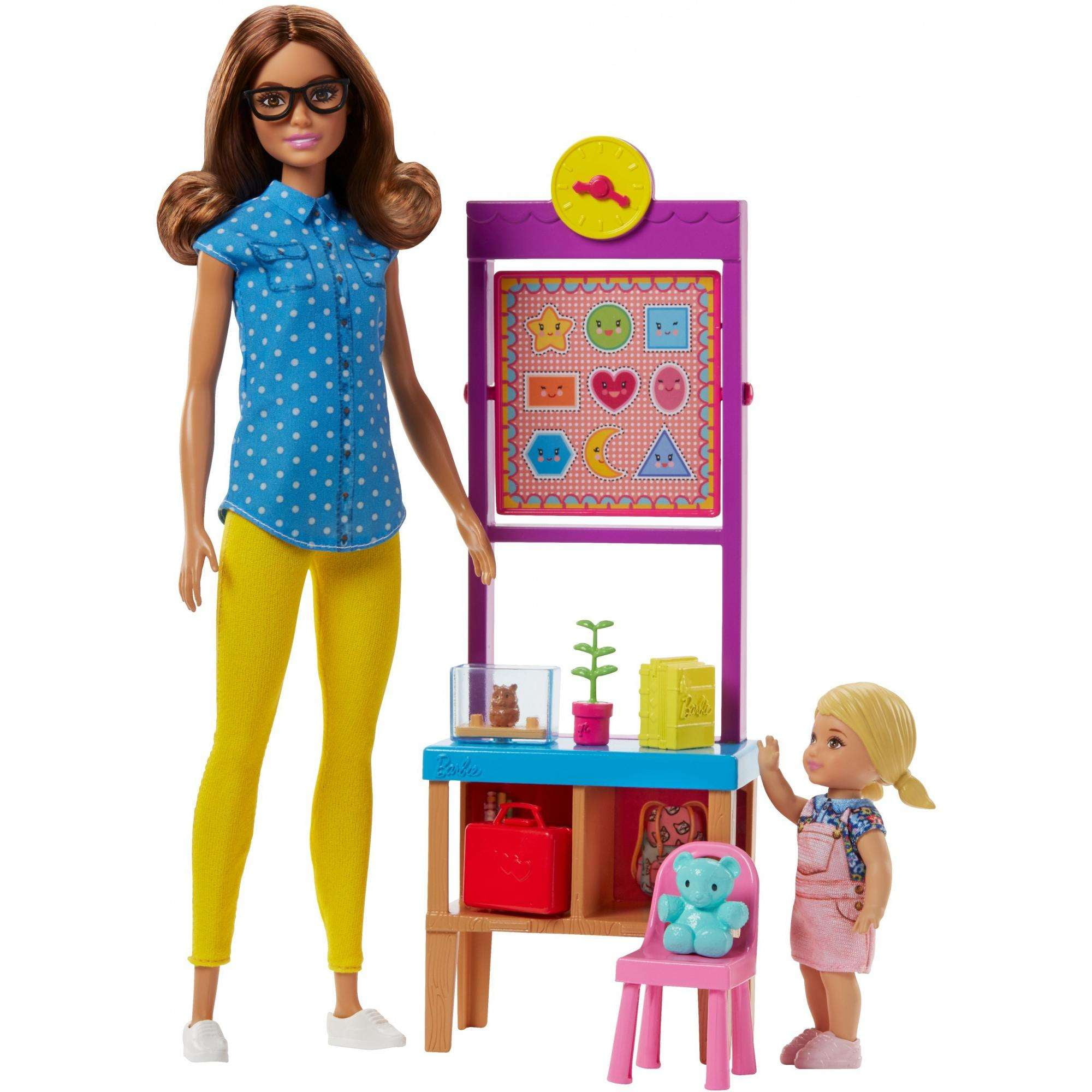Barbie Careers Teacher Doll & Student Doll Classroom Playset