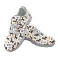 thumbnail image 2 of COEQINE Dachshund Musical Notes Women Sneakers Cute Dog Puppy Print Running Walking Shoes White Sole Fashion Tennis Shoes for Travel Casual Breathable Mesh Trainers Footwear, 2 of 7