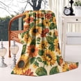 thumbnail image 2 of Sunflower Blanket,Comfortable Soft Flannel Throw Blanket,All Season,Warm Lightweight Blankets for Sofa Bed Couch Living Room Chair,40"x50"(100x130cm), 2 of 4