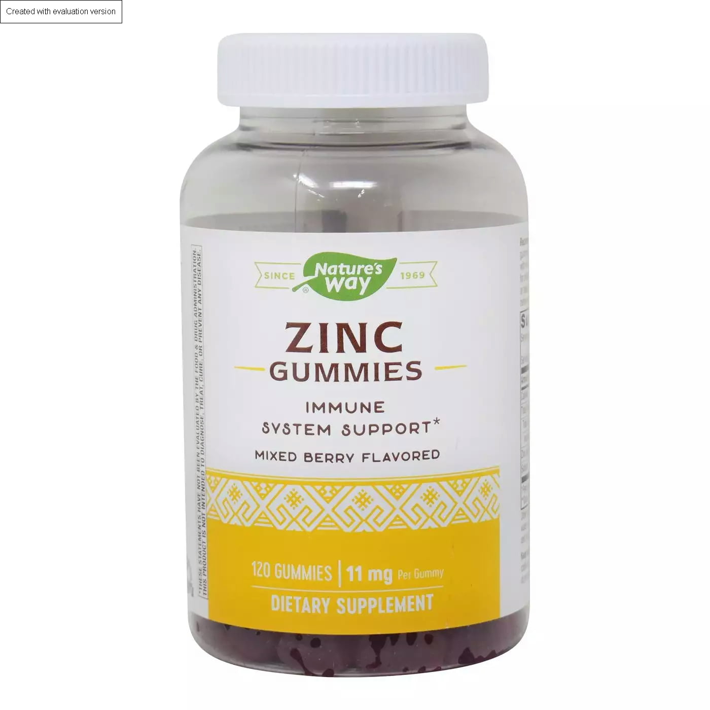 Natures Way Zinc Gummies Mixed Berry 120 Gummies