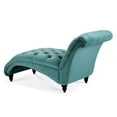 thumbnail image 5 of GZXS Tufted Chaise Lounge Indoor, Leisure Accent Chair Upholstered Couch for Bedrooom Living (Green), 5 of 9