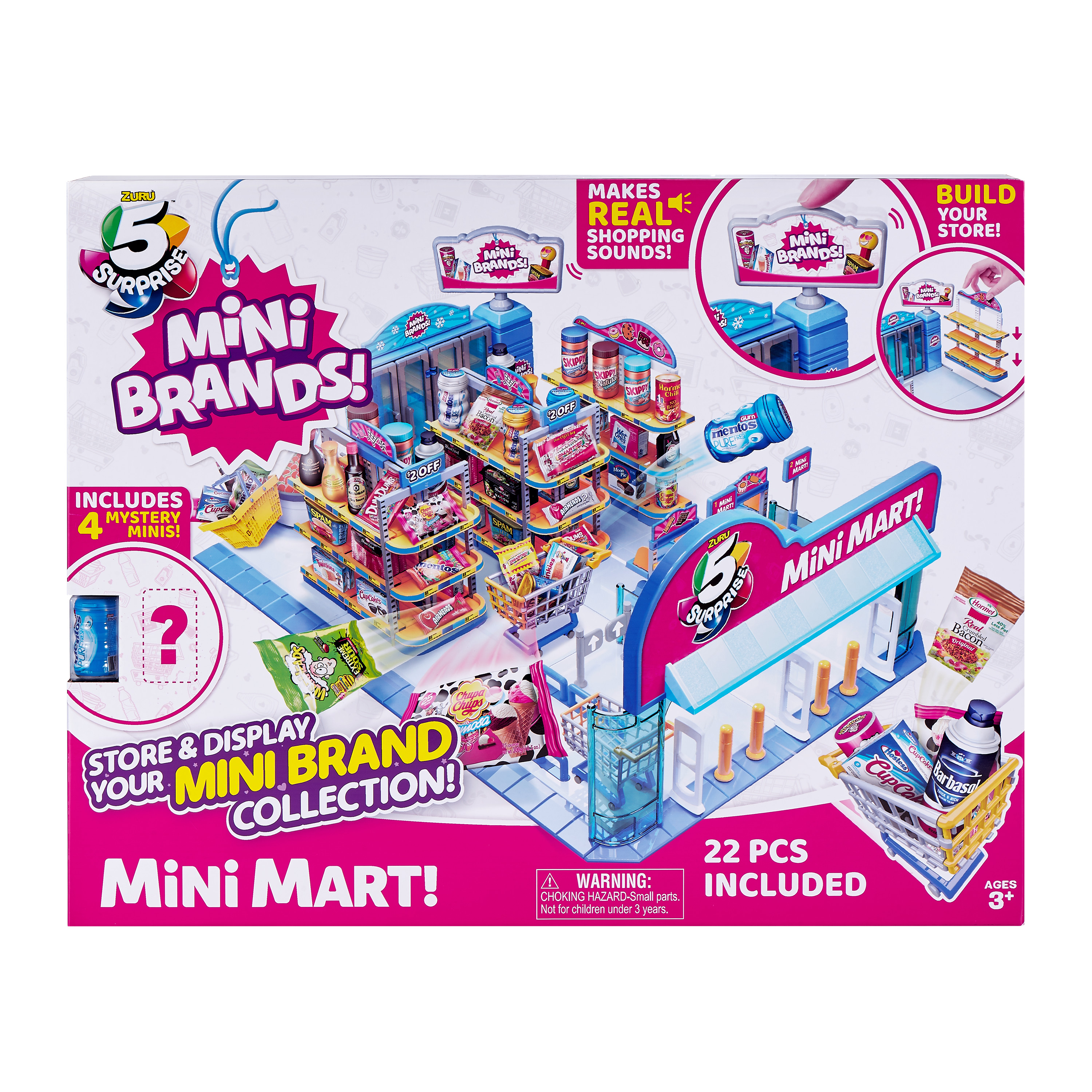 5 Surprise Mini Brands Series 2 Electronic Mini Mart with 4 Mystery Mini Brands Playset by ZURU - image 3 of 11