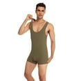thumbnail image 2 of CHUOU Men's Bodysuit Sliding Fitness Shapewear Movement Supporter Wrestling Sweat Leotard, 2 of 5