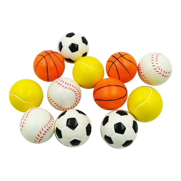 12 Pieces Mini Sports Balls Pool Beach Toys Mini Foam Balls Squeezable