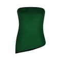 thumbnail image 4 of Camisetas sin mangas para mujer, con un solo hombro, fruncidas, estilo túnica de color sólido, para salir de verano, 4 of 4
