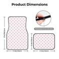 thumbnail image 5 of Naloa Animal Pink Color Paw Car Foot Mat Set of 4 Pieces - Universal Floor Liner Neoprene Full Set Floor Mats for Cars Trucks SUV, 5 of 7