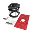 thumbnail image 1 of LOVIVER Kit de Système de Levage de Routeur M8 Plaque de Base pour Scie de Table de Routeur Bancs de Menuiserie pour Couper les Fentes Rebords Planche Rouge Base Noire, 1 of 8