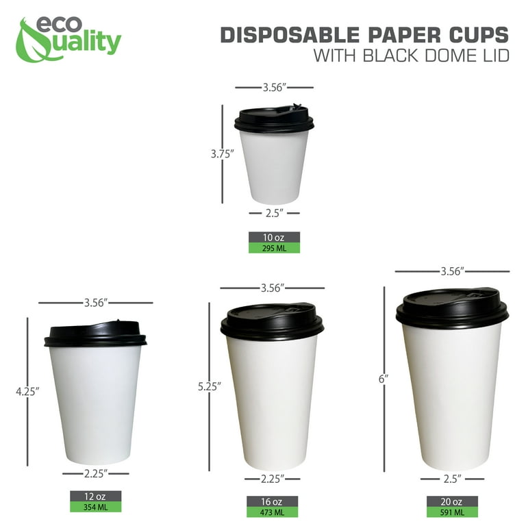 Paper cups 400 ml / 16 oz, white