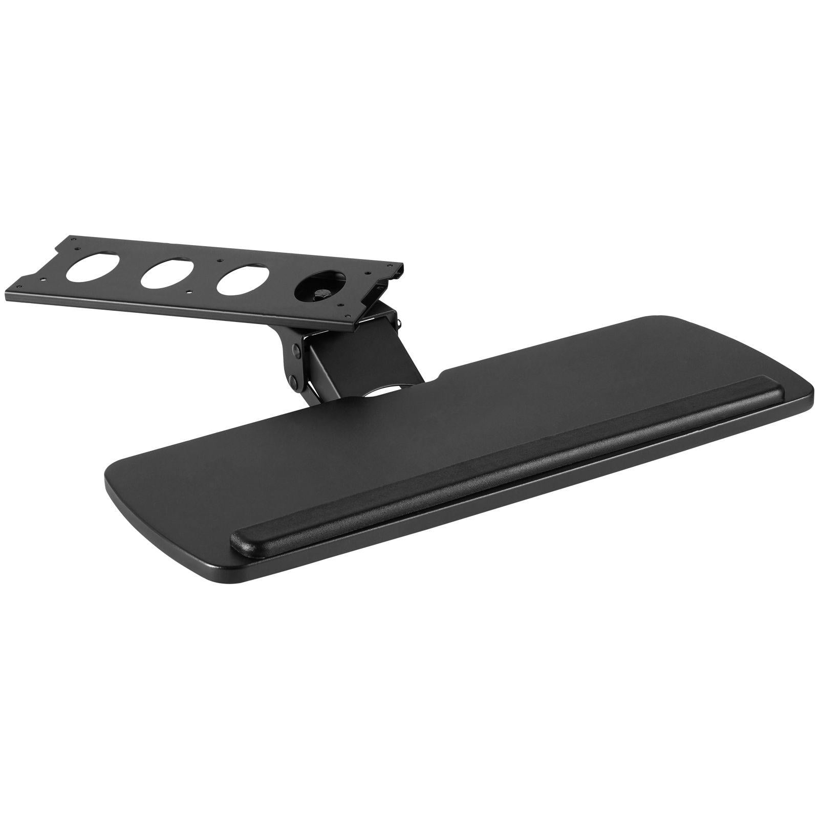 Adjustable Height and Angle Under Desk Keyboard Tray Slide Out Large 25x9.8 inch Keyboard Holder for Home Office Typing