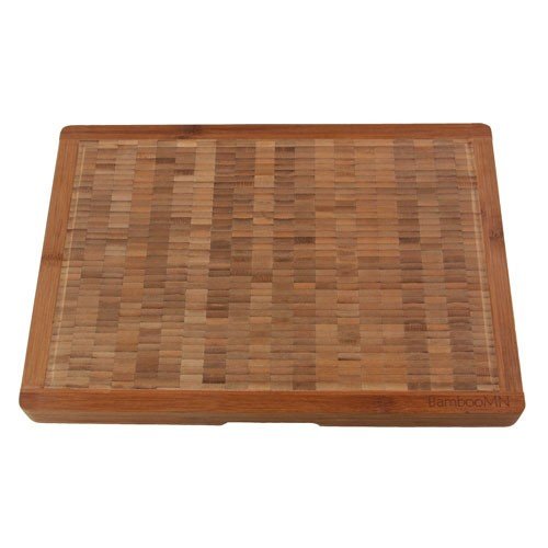 BambooMN Brand End Grain Cutting Boards - 12" x 17" x 1.5" - 1 Piece