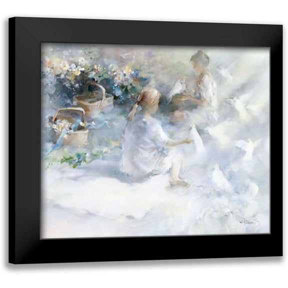Haenraets, Willem 14x12 Black Modern Framed Museum Art Print Titled - Sisters