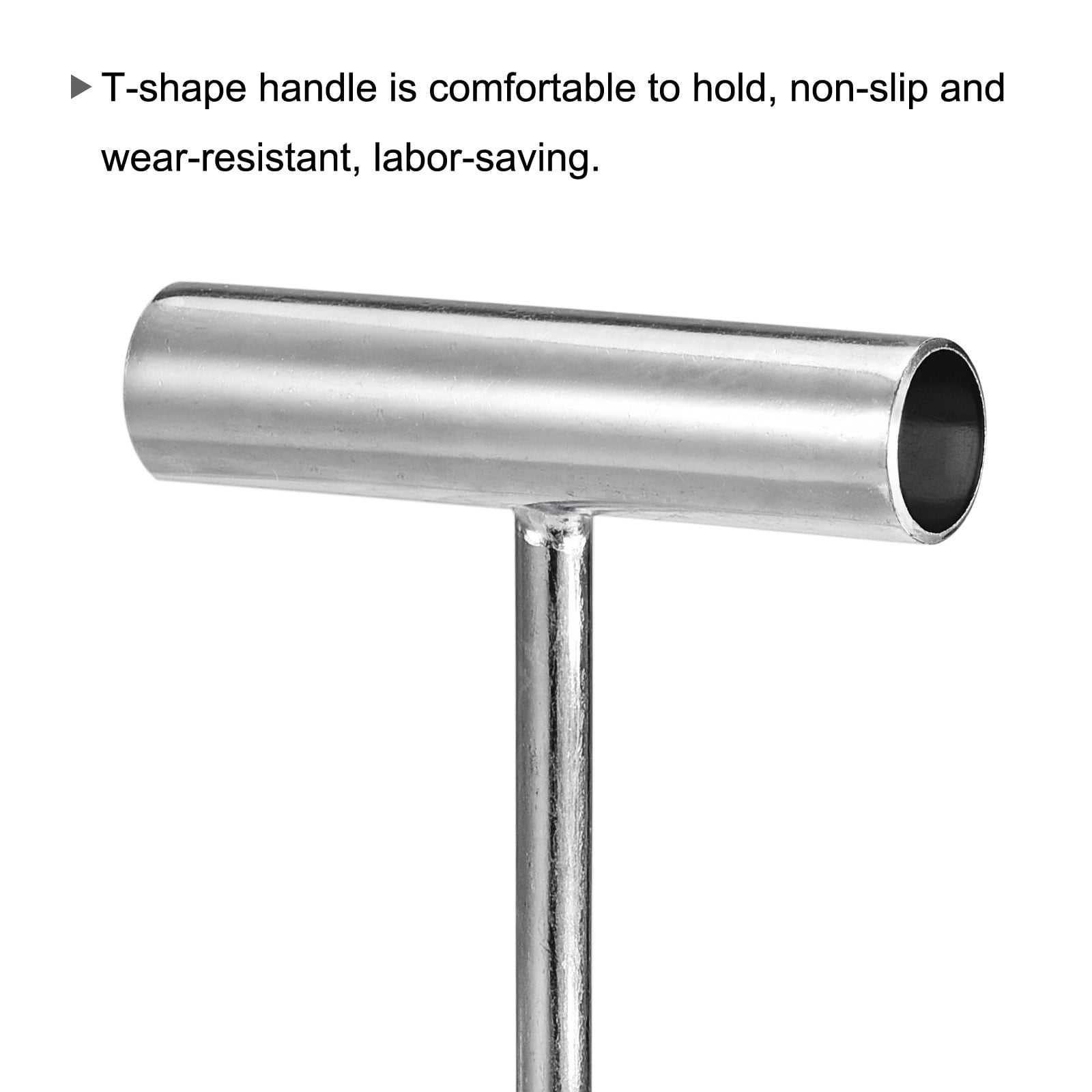 Unique Bargains T-Handle Meat Boning Hook Galvanized T Hooks for Kitchen Butcher 300mm 1Pc