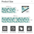 thumbnail image 3 of Faucet Mat for Kitchen Sink 15'' Sink Splash Guard Mat Super Absorbent Fast Drying Drain Pad Cute Adorable Daisies and Leaves, 3 of 9