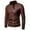 Brown, variant on jjayotai Mens Coat Jacket Clearance Men's Winter Long-sleeved Leather Motorcycle Jacket Zipper Coat Long Sleeve Hoodless Faux Leather Outwear Jackets