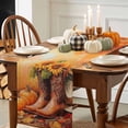 thumbnail image 3 of Fall Thanksgiving Table Runner, Autumn Thanksgiving Kitchen Dining Table Decoration for Home Party Decor 13x108 Inches, 3 of 9