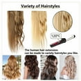 thumbnail image 6 of MY-LADY Clip in 100% Remy Human Hair Extensions 8Pcs Full Head Weft Highligh Hairpiece Balayage Blonde Long Straight, 6 of 10