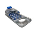 thumbnail image 2 of Swim Central 66" Inflatable Blue and Silver French Pocket Swimming Pool Lounger, 2 of 3