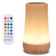 thumbnail image 1 of Lámpara de escritorio recargable USB táctil junto a la cama, luz regulable con control remoto con cambio de color RGB, lámpara portátil para bebé, 1 of 5