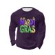 thumbnail image 5 of Mens Casual Camisetas, Carnaval Impreso Manga Larga Cuello Redondo Suelto Ajuste Superior, 5 of 5