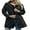 Black, variant on xiaxaixu Women Light Rain Jacket Waterproof Active Outdoor Trench Raincoat with Hood Ladies Lightweight Windproof Windbreaker