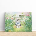 thumbnail image 3 of Manx Hello Spring Time Flower Floral Nature Horizontal Matte Canvas Poster Cat Lover Kitten Owner Gifts Wall Art Home Decor - 02031, 3 of 5
