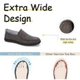 thumbnail image 3 of Mens Canvas Loafers Lightweight Breathable Walking Shoes Comfortable Non-slip Driving Shoes Retro Casual Fashion Gray 9 UK, 3 of 7