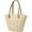 Beige, variant on Gocvo Straw Beach Bag for Womens, Crossbody Shoulder Tote Bag with Zipper Vacation Purse for Summer