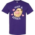 thumbnail image 3 of Inktastic Valentines Day Pugs and Kisses with Pink Hearts T-Shirt, 3 of 5