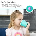 thumbnail image 4 of Re-Play Tiny Tumblers with Sip Lid - 6oz 3-Pack Toddler Drinking Cup - Dishwasher safe - Made in the USA - BPA-Free - Stackable - Pixel Blush, 4 of 10