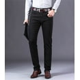 thumbnail image 1 of REDHOTYPE Jean Classique pour Homme Affaires Décontracté Droit Denim Extensible Pantalon, 1 of 5