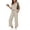 Beige, variant on Two Piece Lounge Sets for Women Spring Vacation Beach Travel Airport Outfits Casual Cruise Fashion 2026