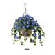 thumbnail image 4 of Bewildely Hermosa cesta colgante artificial Ipomoea Nil Elija Elija Flores artificiales azul 6 pulgadas, 4 of 6