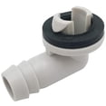 thumbnail image 1 of Plastic Air Conditioner AC Drain Hose Connector Elbow Fitting & Rubber Ring Kit, 1 of 1