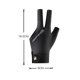 thumbnail image 3 of Guantes de billar antideslizantes y transpirables, cómodos para jugadores de billar de tres dedos, 3 of 8