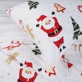 thumbnail image 3 of HITIME Ensemble de Housse de Couette de Noël Imprimée 100 % Polyester - Format Simple, Ensemble de Literie 3 Pcs Léger et Respirant, Housse de Couette en Microfibre Douce avec Fermeture Éclair, Cerf de Noël, 3 of 8