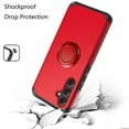 thumbnail image 2 of For Samsung Galaxy A15 5G Kickstand Tough Hybrid with Built-in 360° Rotate Ring Stand Magnetic PC & TPU Slim Fit Shockproof Cover ,Xpm Phone Case [ Red ], 2 of 9