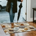 thumbnail image 4 of Corridor Stone Patterned Carpet 3D Pebble Design Entrance Mat Washable Floor Rug Bathroom Bedside Kitchen Non, 4 of 6