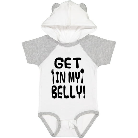 Inktastic Get in My Belly Boys or Girls Baby Bodysuit
