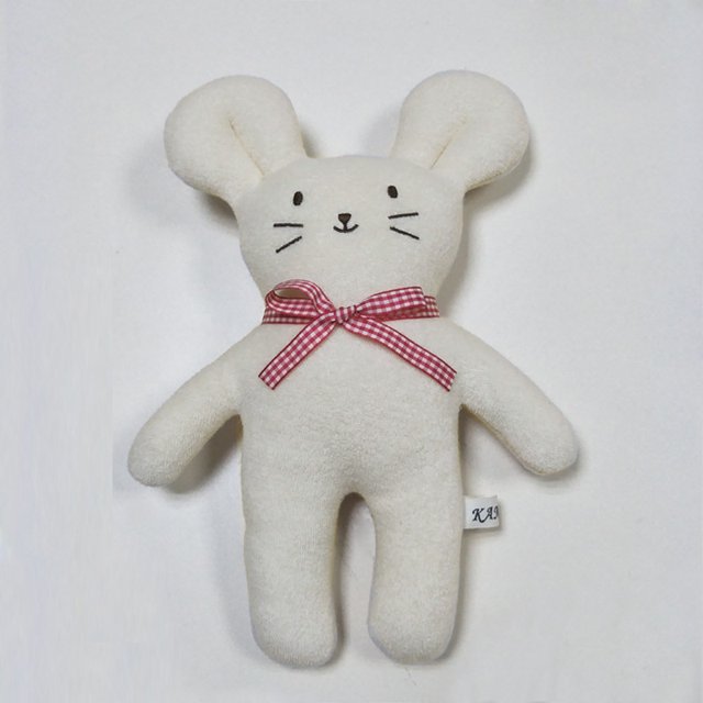 Muñeca para niños, oso, muñeca cómoda, bebé, linda muñeca de tigre, una pieza, ratón blanco como la leche BANYUO Electrónica
