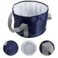thumbnail image 3 of Miangastore Outdoor Folding Water Storage Bag 1Set Polyester Blue 30X30CM For Foot Bath And Hand Washing, 3 of 9