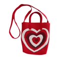 thumbnail image 4 of Women's Woven Tote Bag Grocery Bag Knitted Handbag for Party Working Outdoor Red, 4 of 7