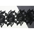 thumbnail image 1 of Altotux 3 Pouces 12 Couleurs Guipure Florale de Venise Brodée de Roses au Mètre (Noir), 1 of 2