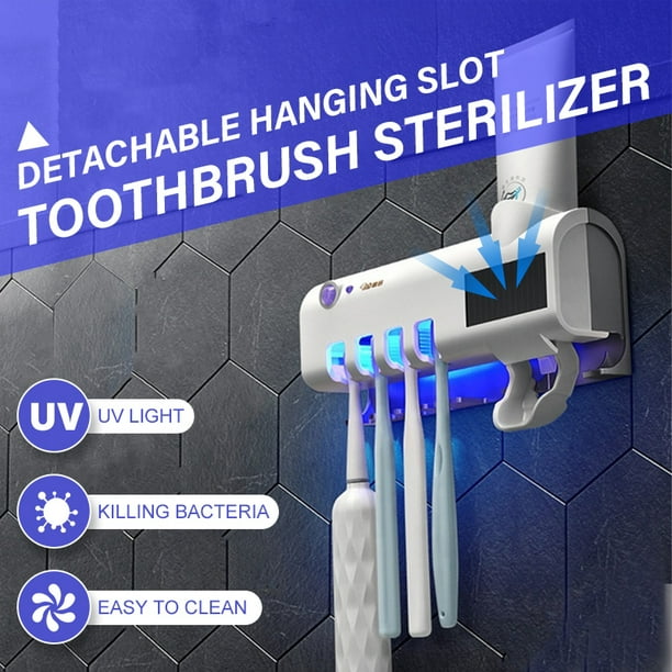 Solar Light Sterilizer Toothbrush Dispenser Toothpaste UV Automatic HOT
