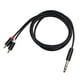thumbnail image 1 of 1 unidad de 6,35mm a 2RCA Cable RCA Cable de Audio estéreo para mezclador amplificador 1,5 M 15 millones Yuyangstore Macho a dos RCA, 1 of 8