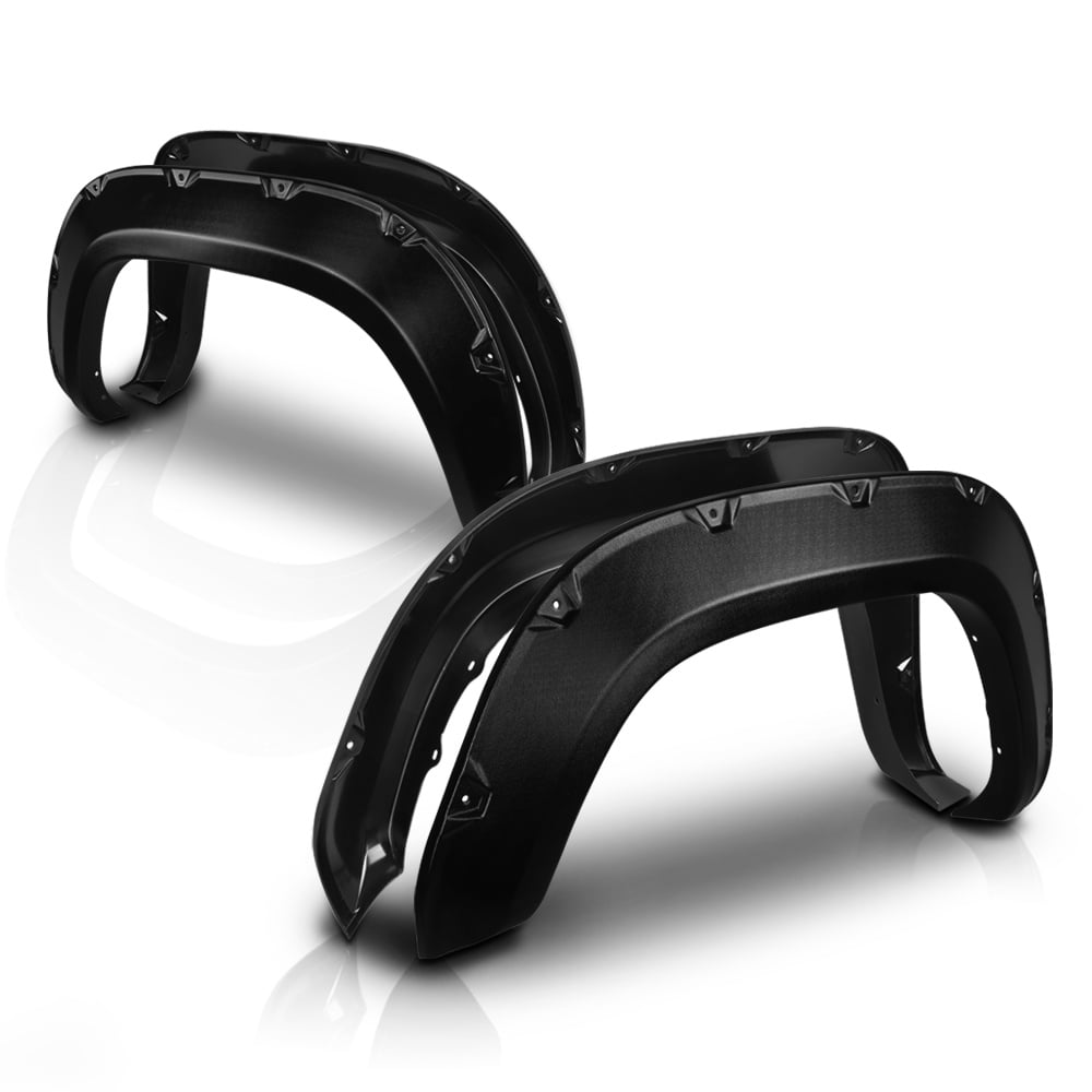 Textured Black Pocket Rivet Fender Flares Wheel Cover for 1617 Toyota